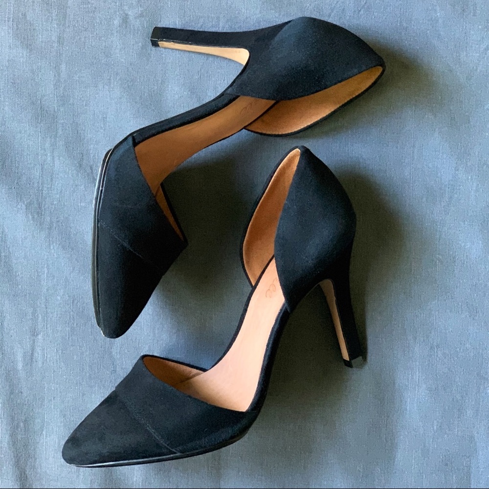 Madewell Black The Suede d’Orsay Heels